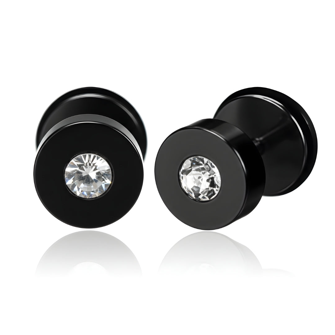 Round Diamond Rhinestone Studs (Piercing)