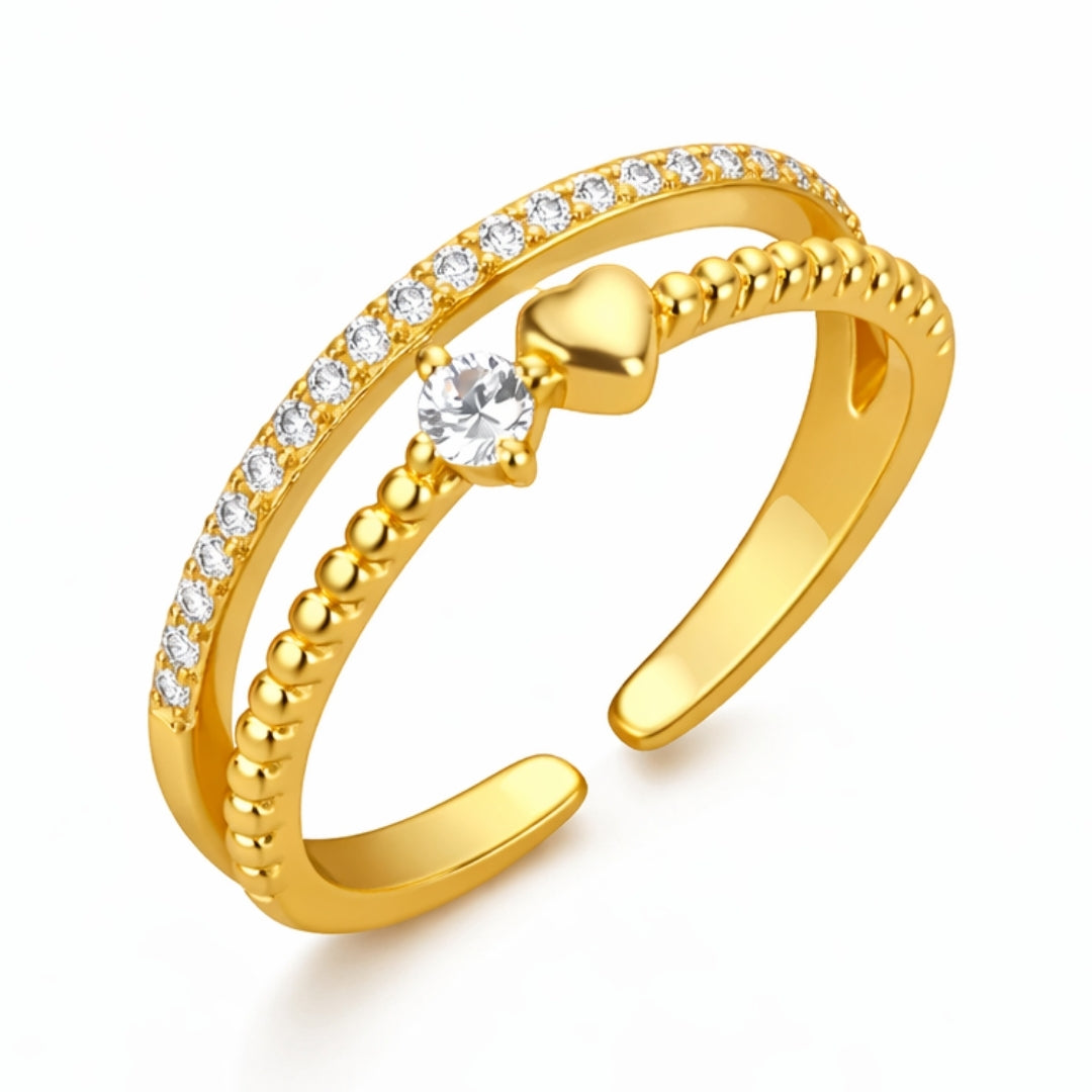 Heartline Diamond Ring