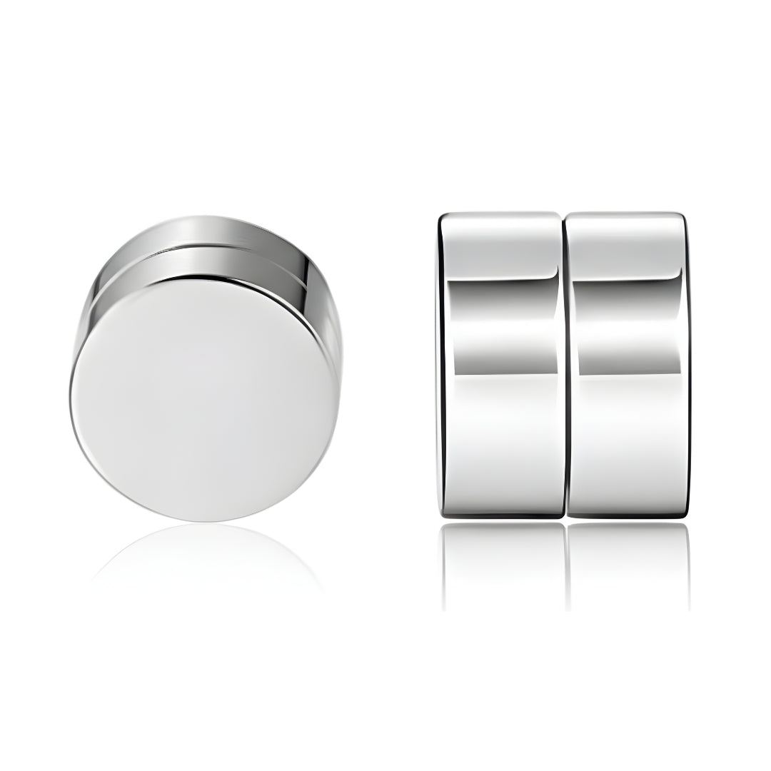 Round Stud Earring (Magnetic)