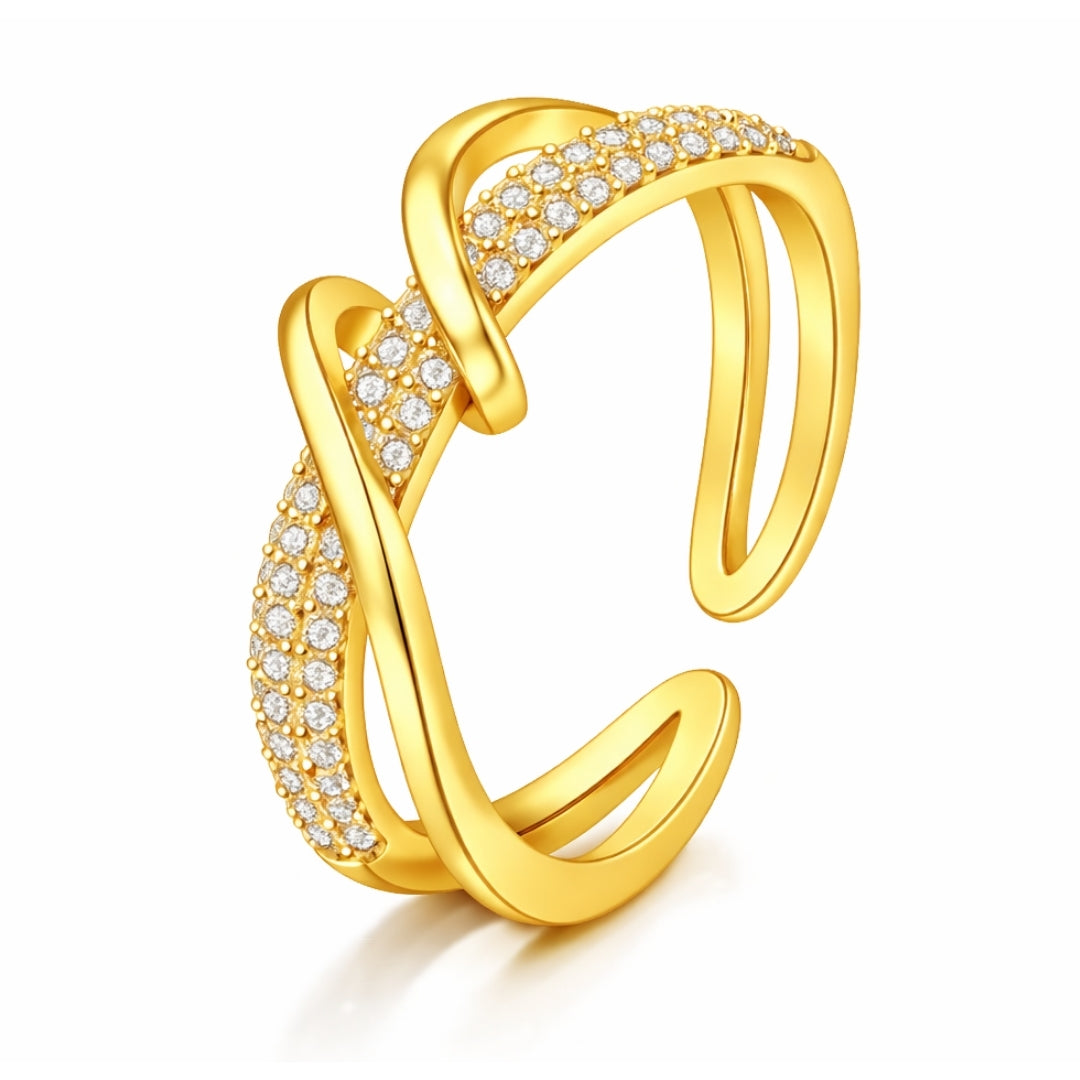 Interlaced Diamond Ring
