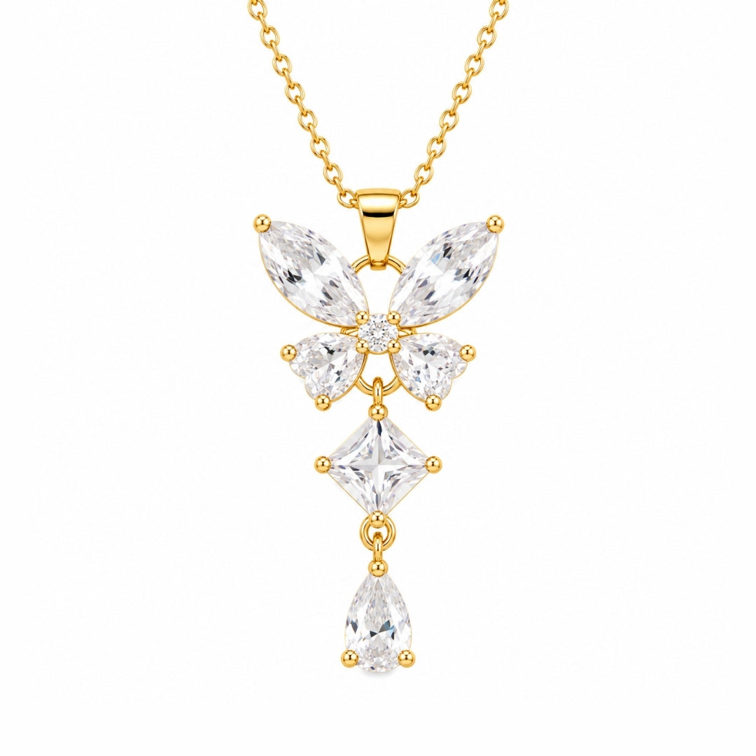 Crystal Butterfly Necklace