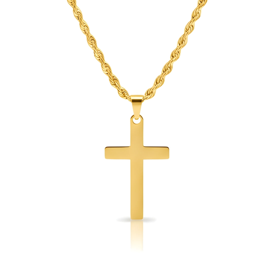 Rope Twist Cross Chain