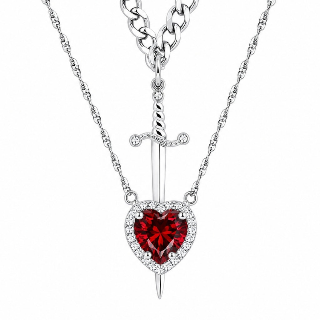 Crimson Vow Necklace Set