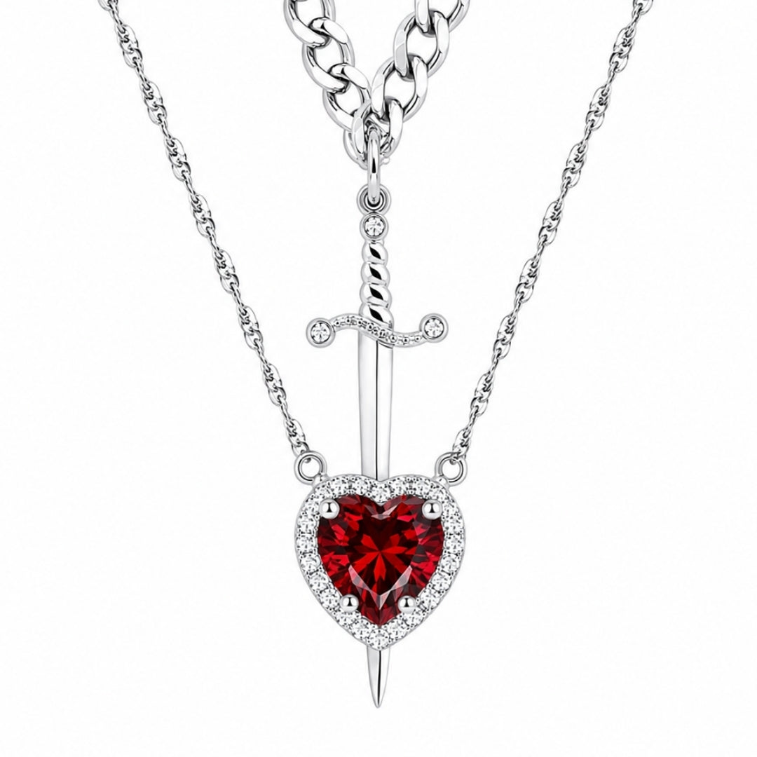 Crimson Vow Necklace Set