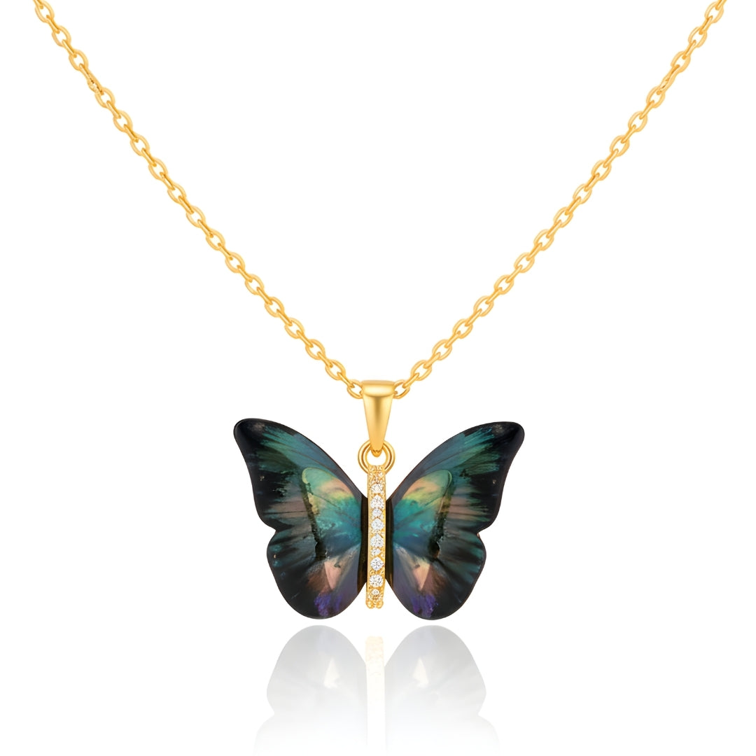 Ombre Butterfly Necklace