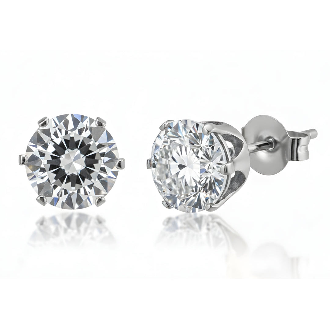 Round Rhinestone Studs (Piercing)