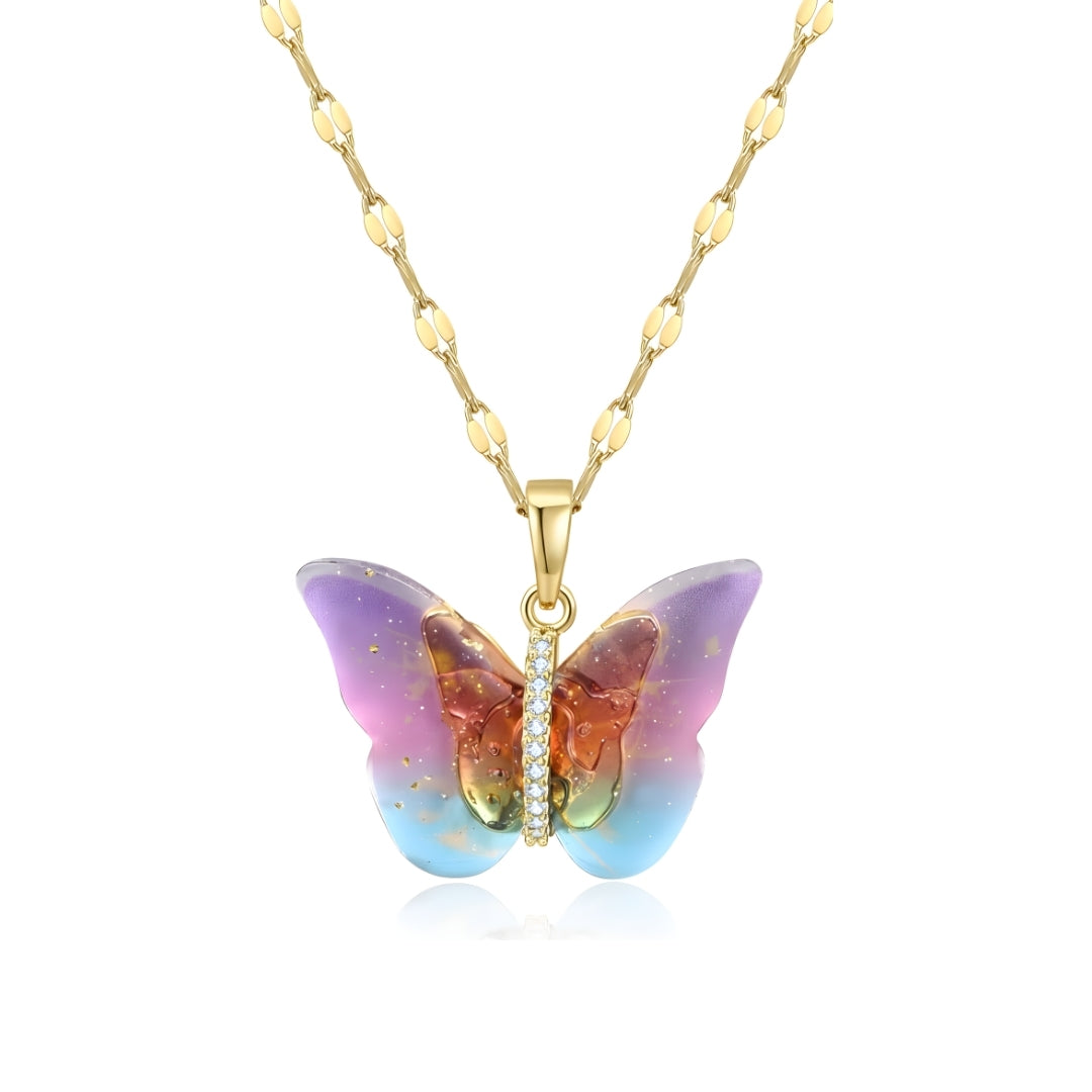 Ombre Butterfly Necklace