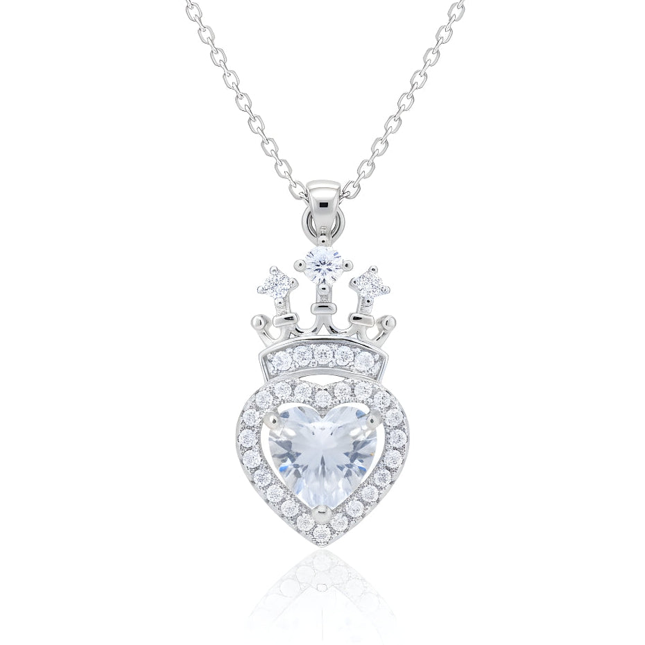Royal Crystal Heart Necklace