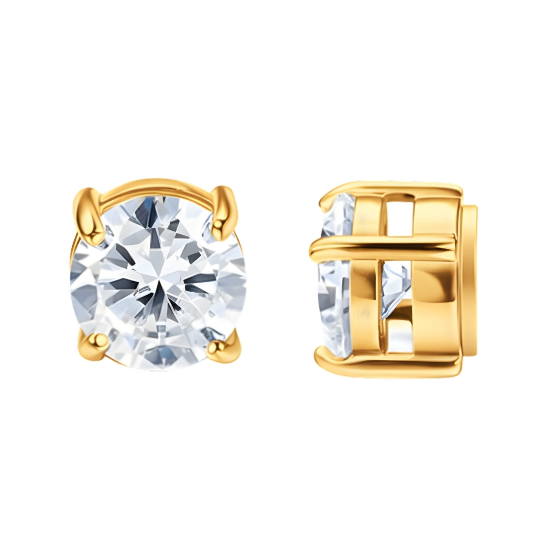 Round Rhinestone Studs (Magnetic)