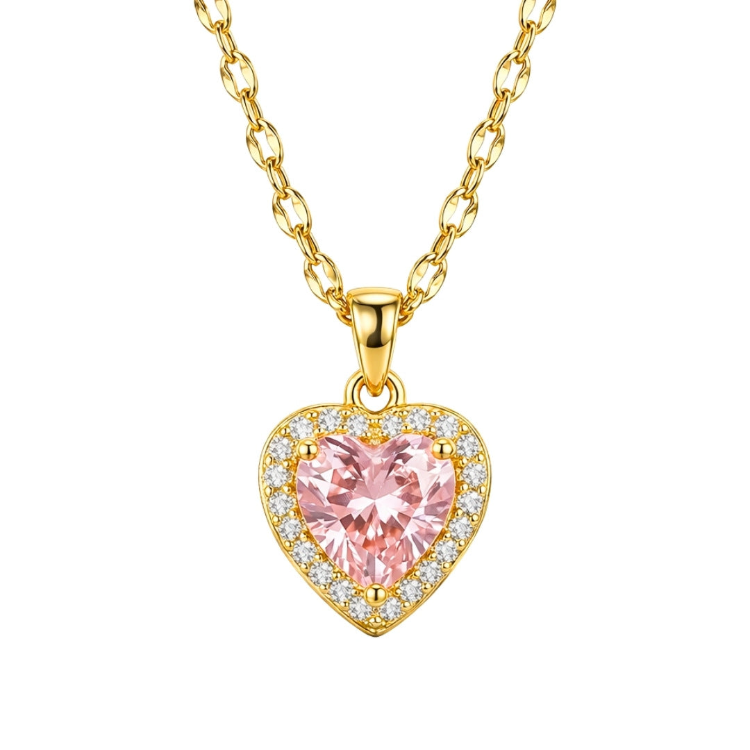 Blushing Heart Necklace