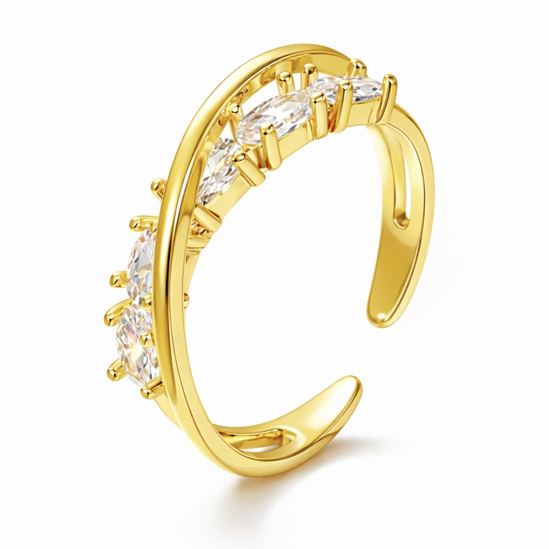 Radiant Spiral Ring
