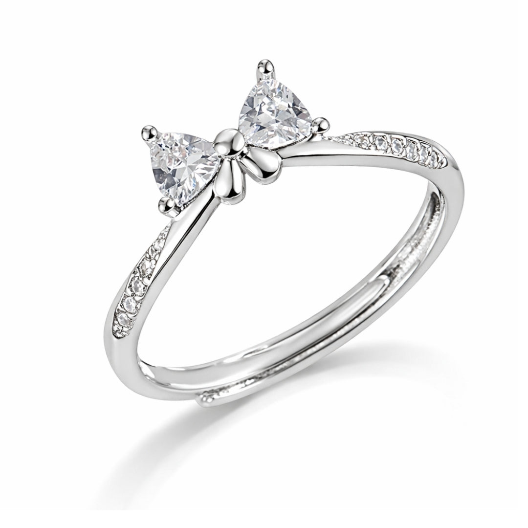Diamond Bow Ring