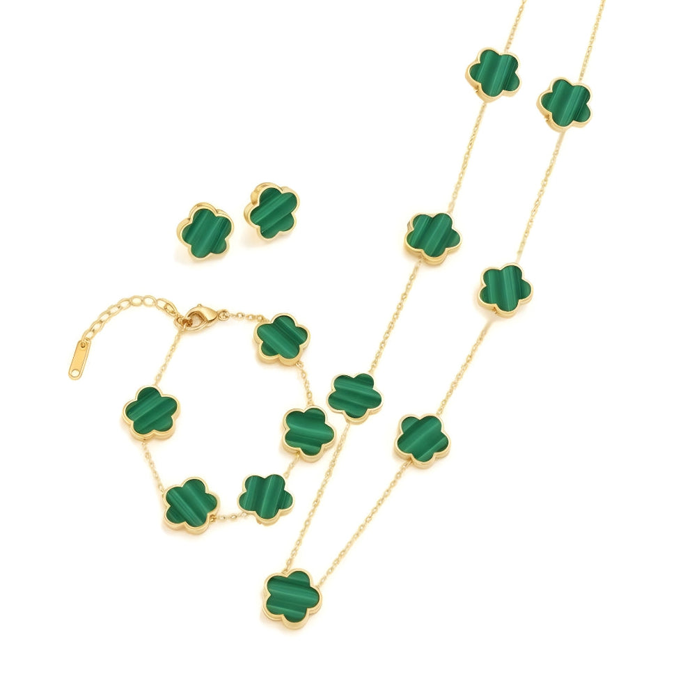 Emerald Clover Set