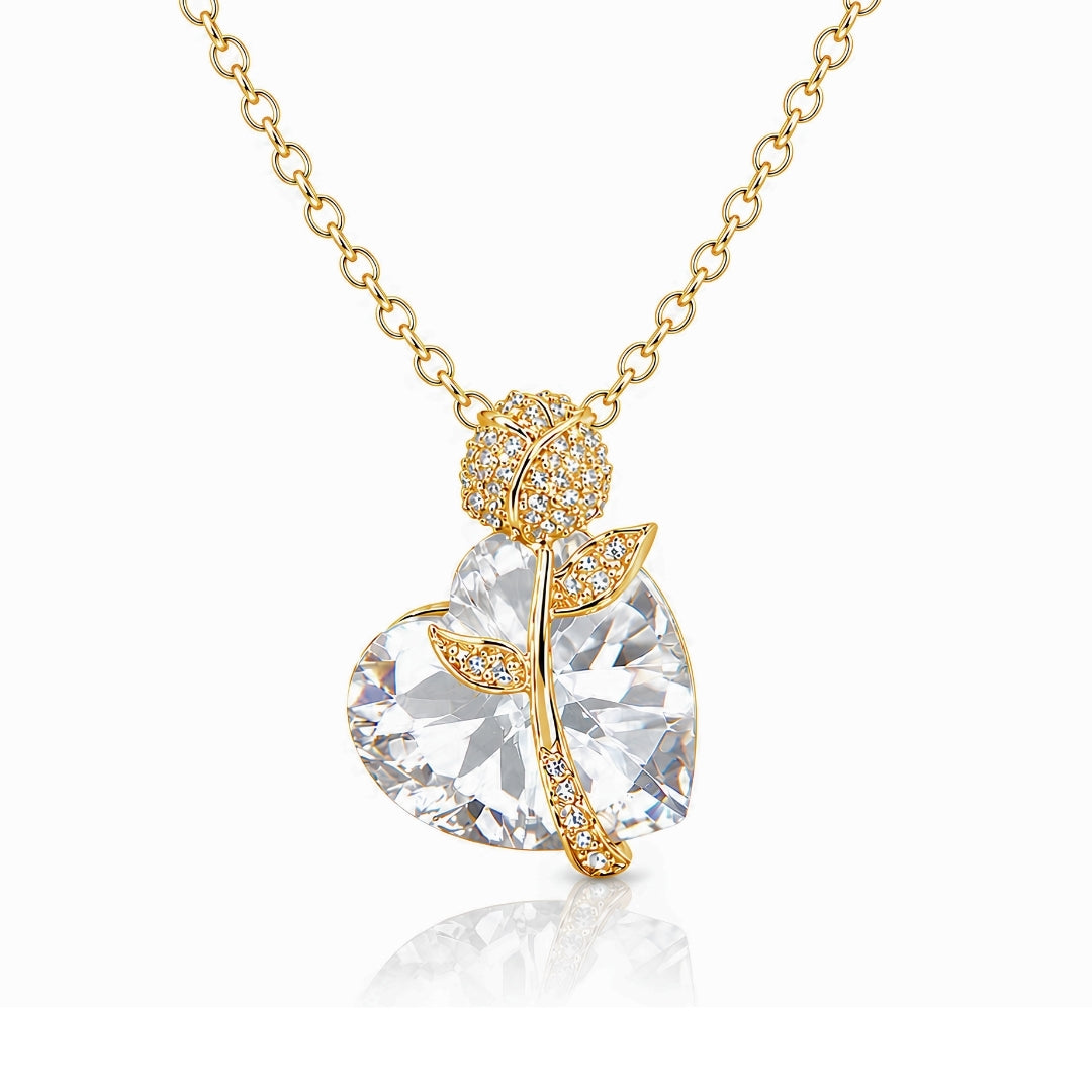 Rose Heart Necklace