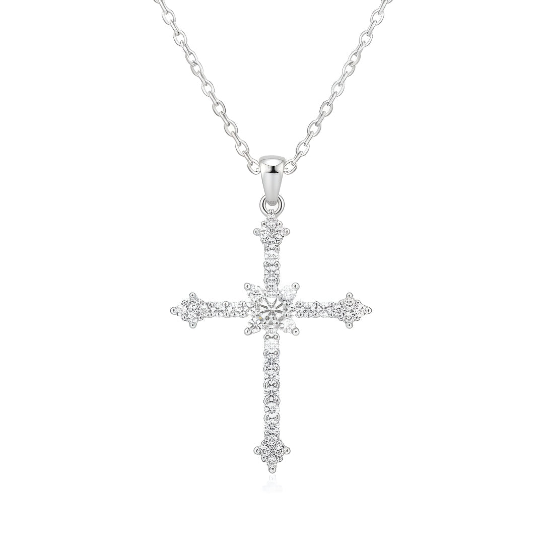Rhinestone Cross Necklace