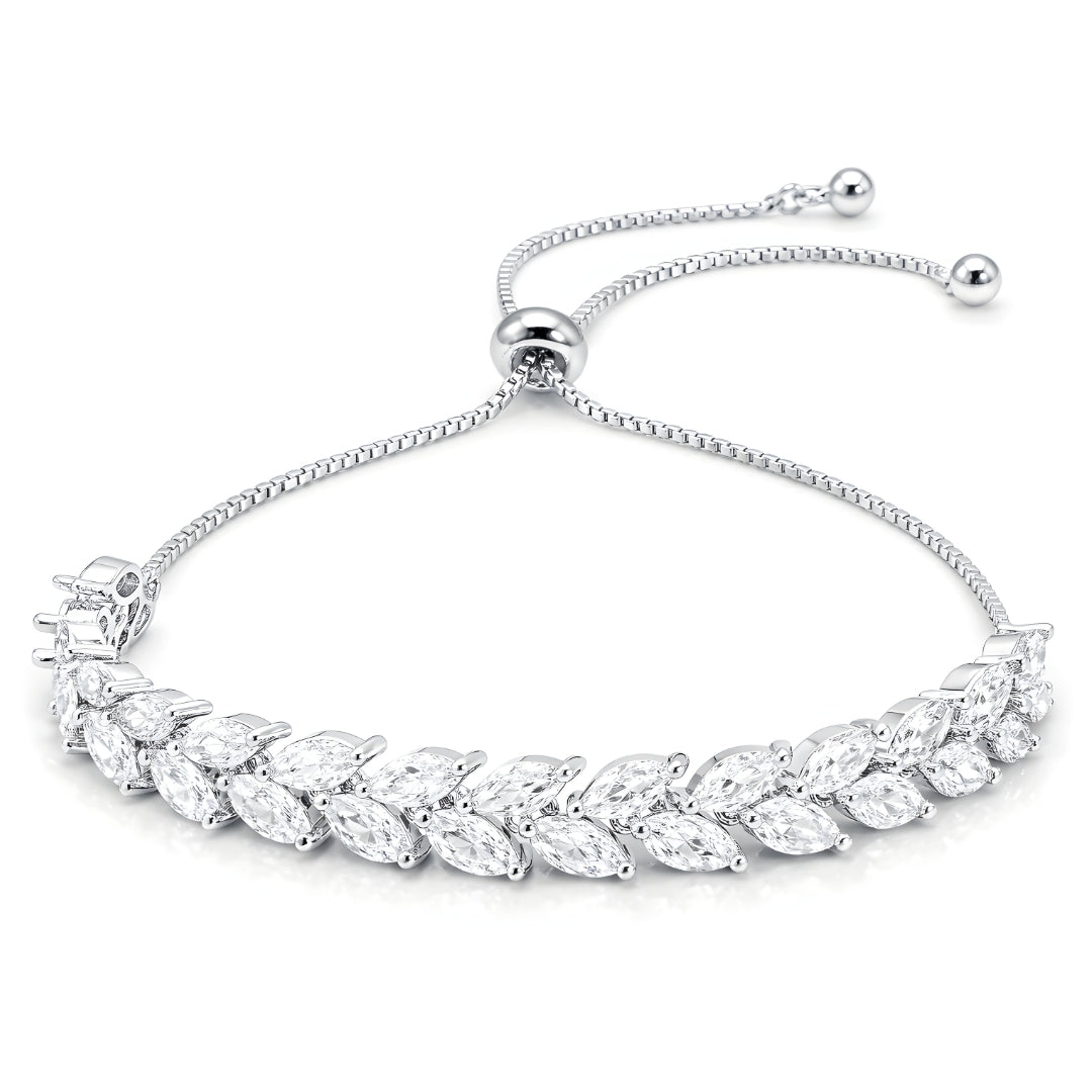 Floral Tennis Bracelet