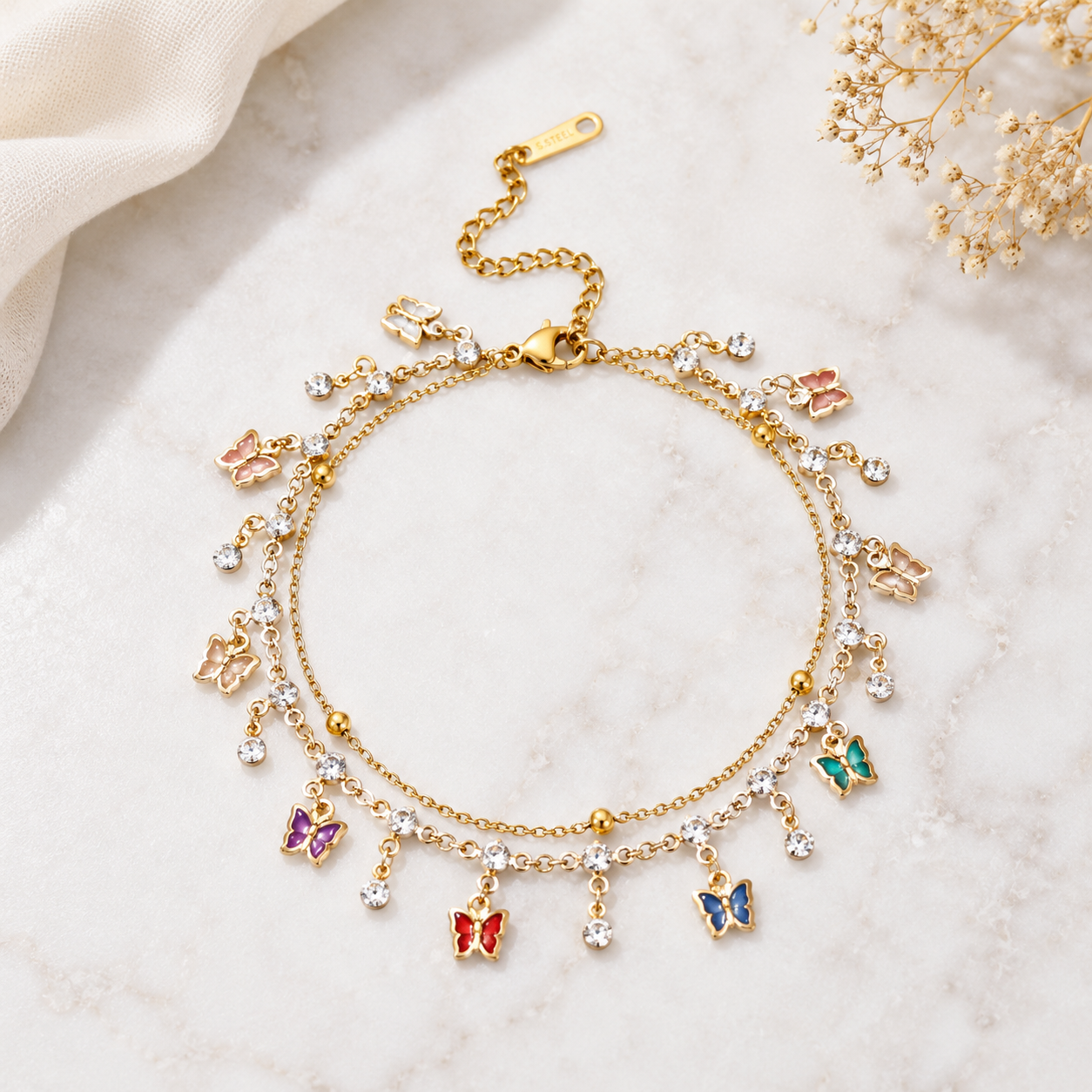 Spectrum Butterfly Bracelet | Anklet