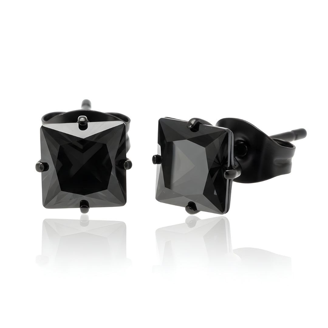 Square Rhinestone Studs (Piercing)