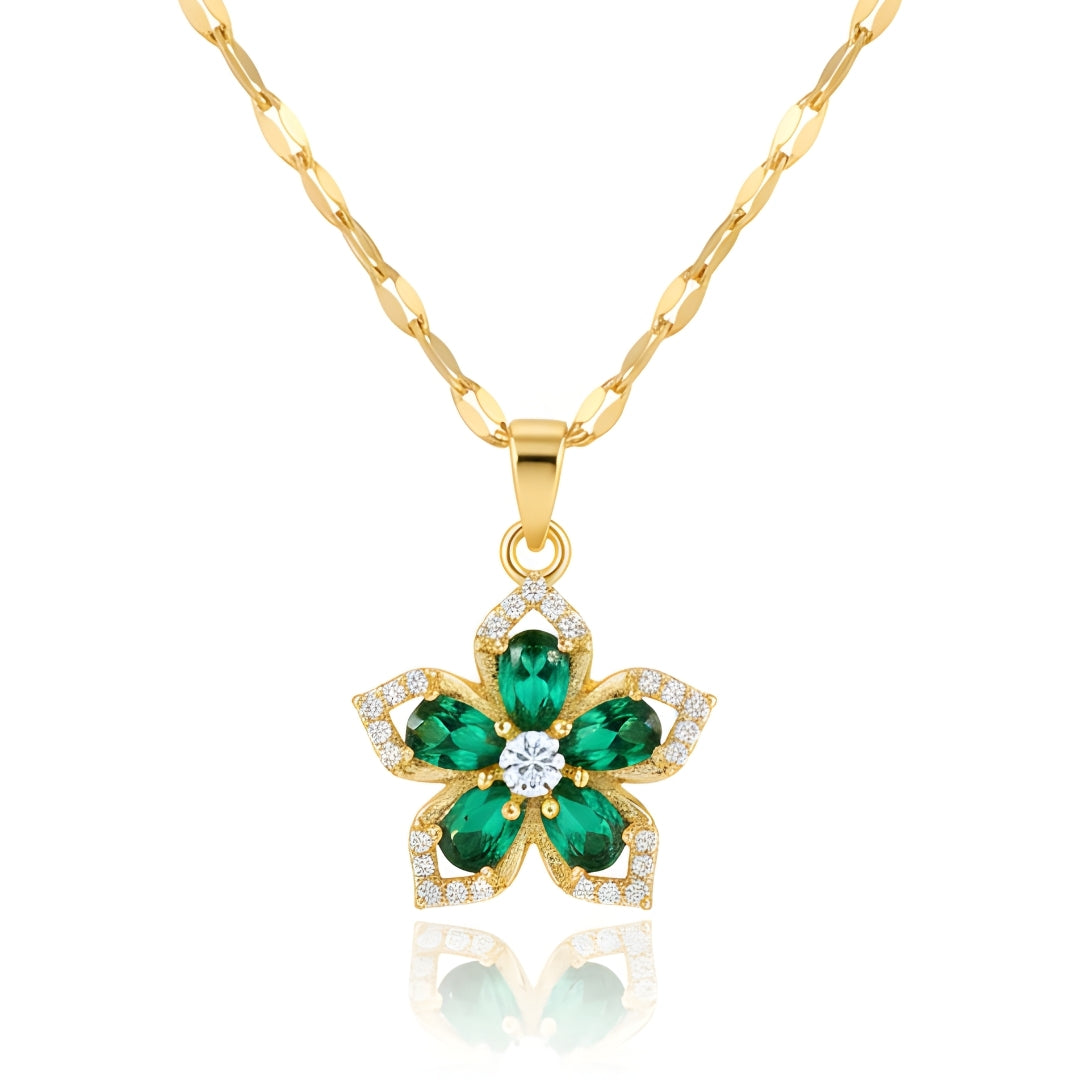 Rotating Flower Necklace