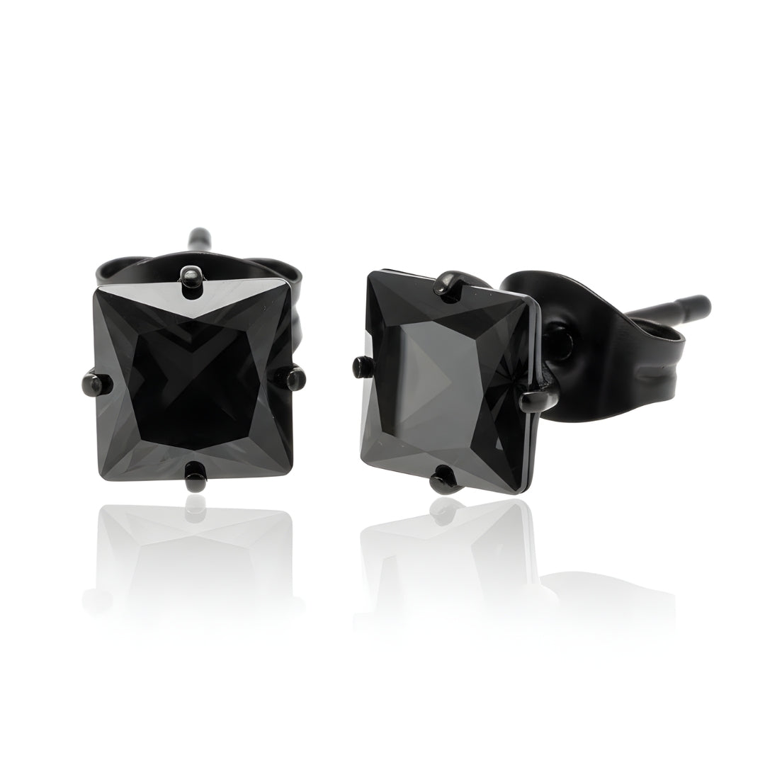 Square Rhinestone Studs (Piercing)