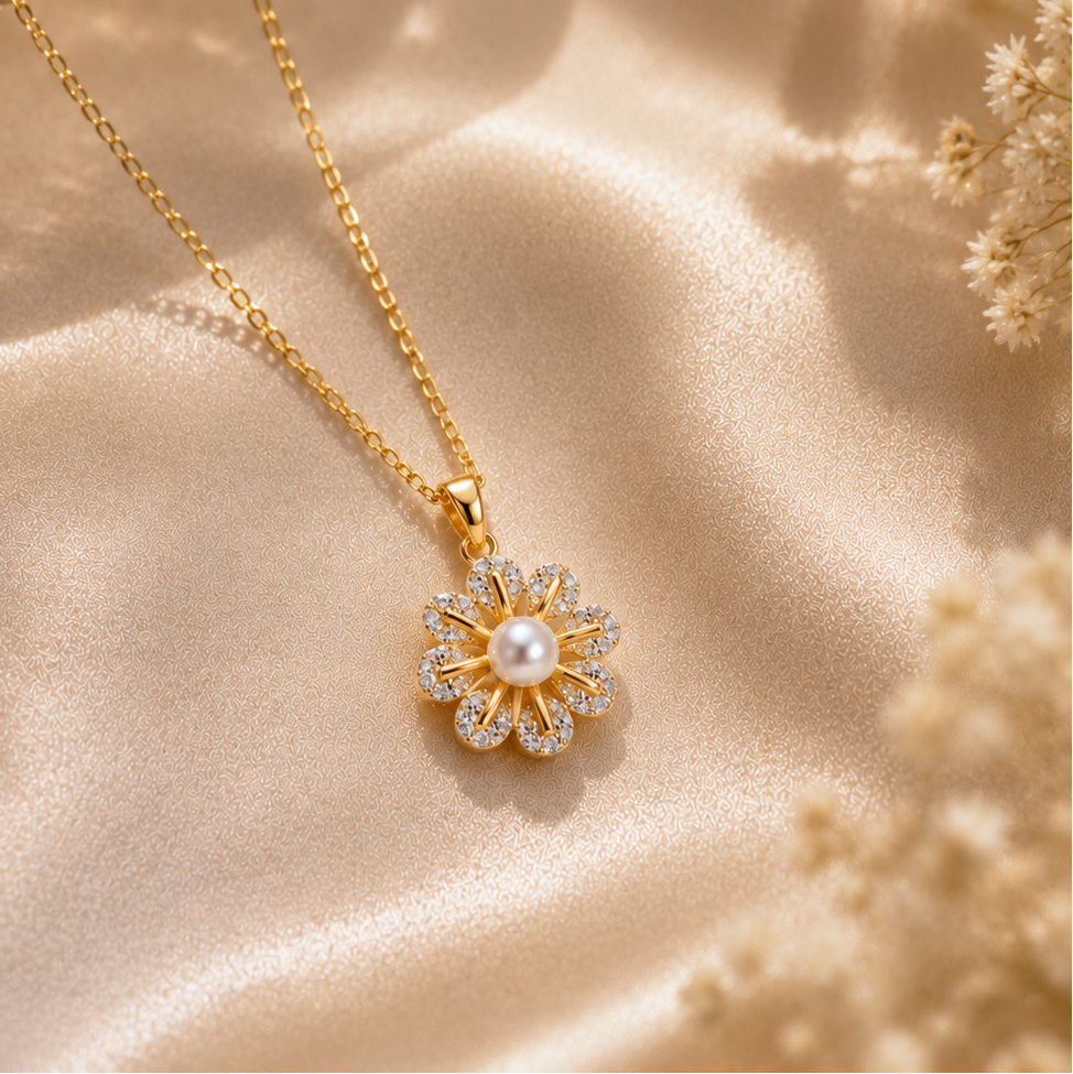 Pearl Flower Necklace