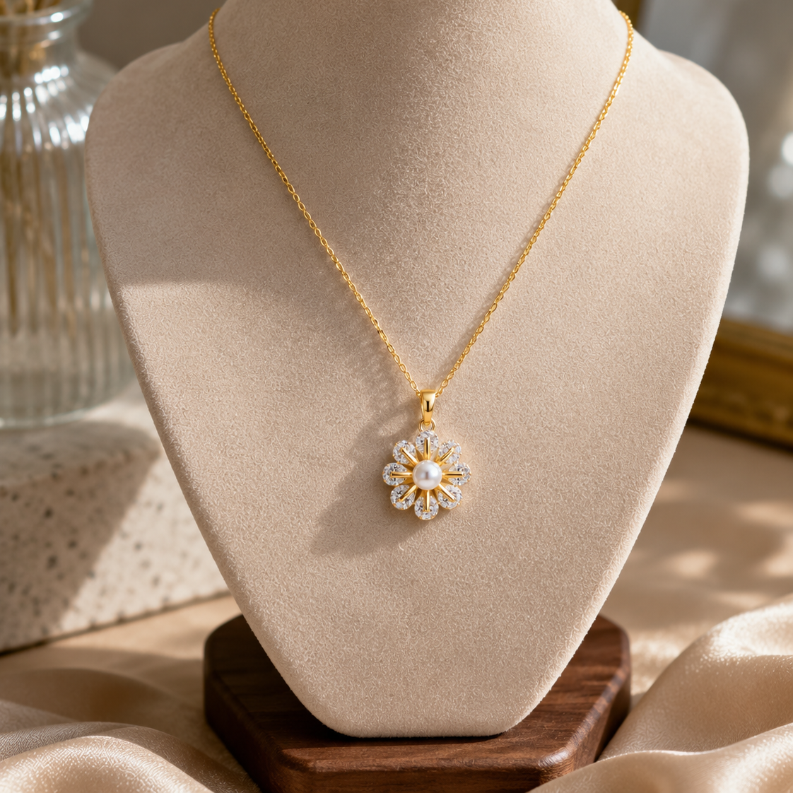 Pearl Flower Necklace
