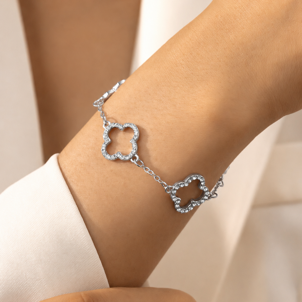 Diamond Clover Bracelet