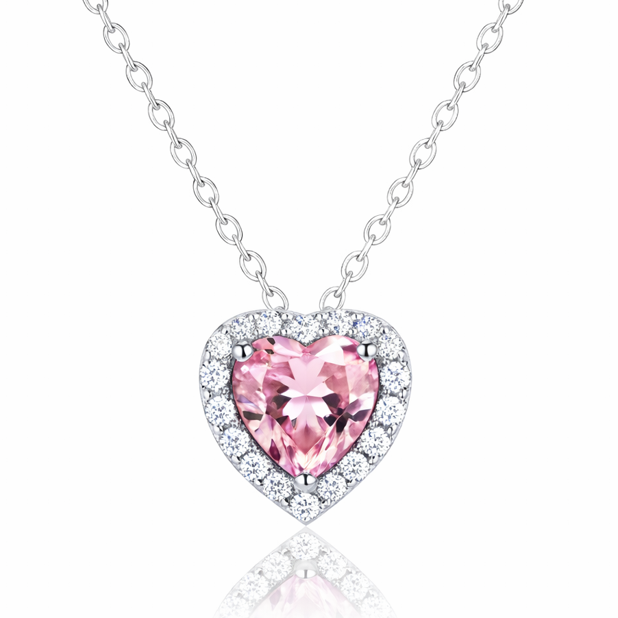 Blushing Heart Necklace