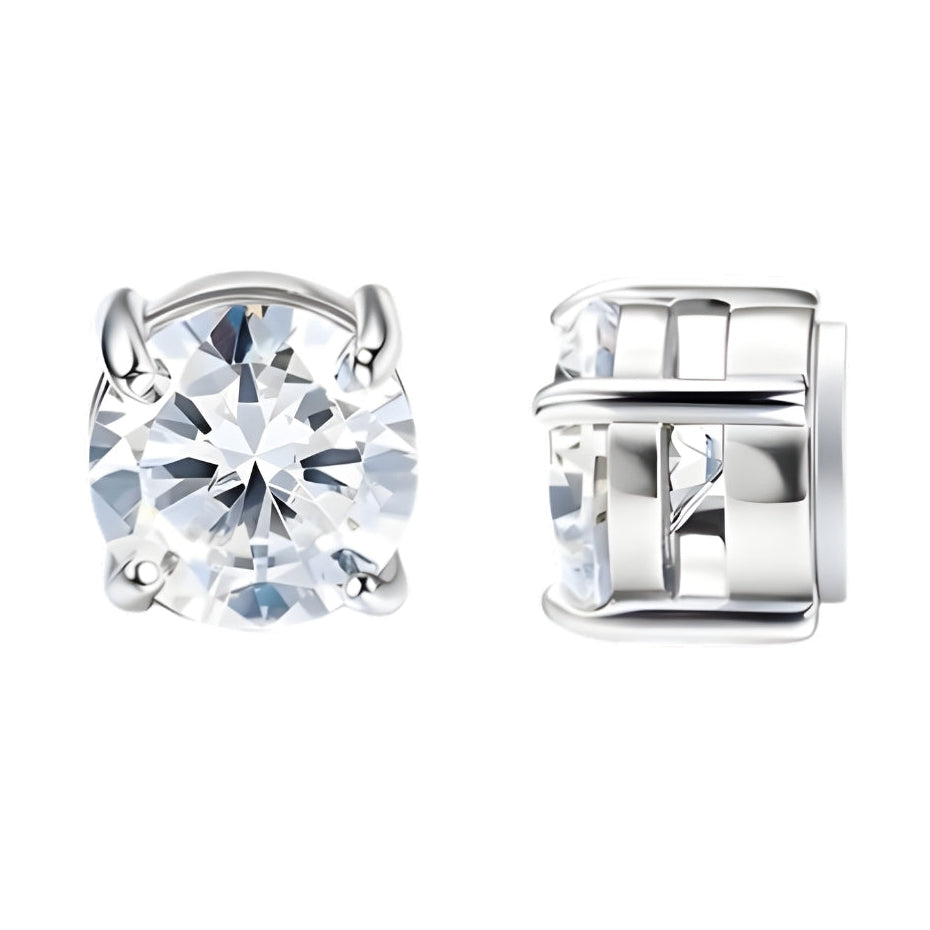 Round Rhinestone Studs (Magnetic)