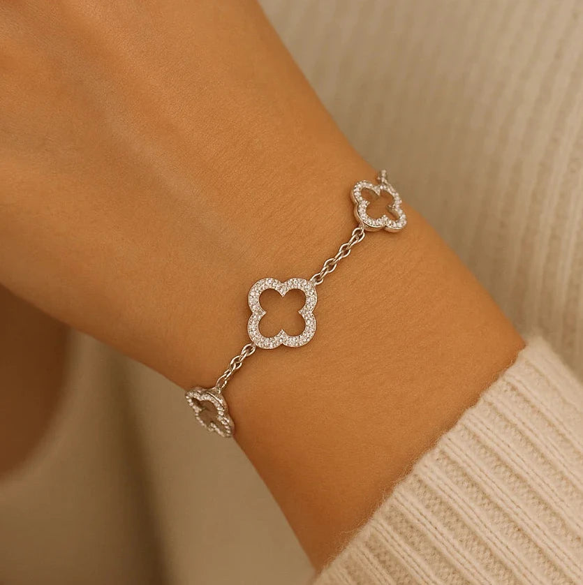 Diamond Clover Bracelet