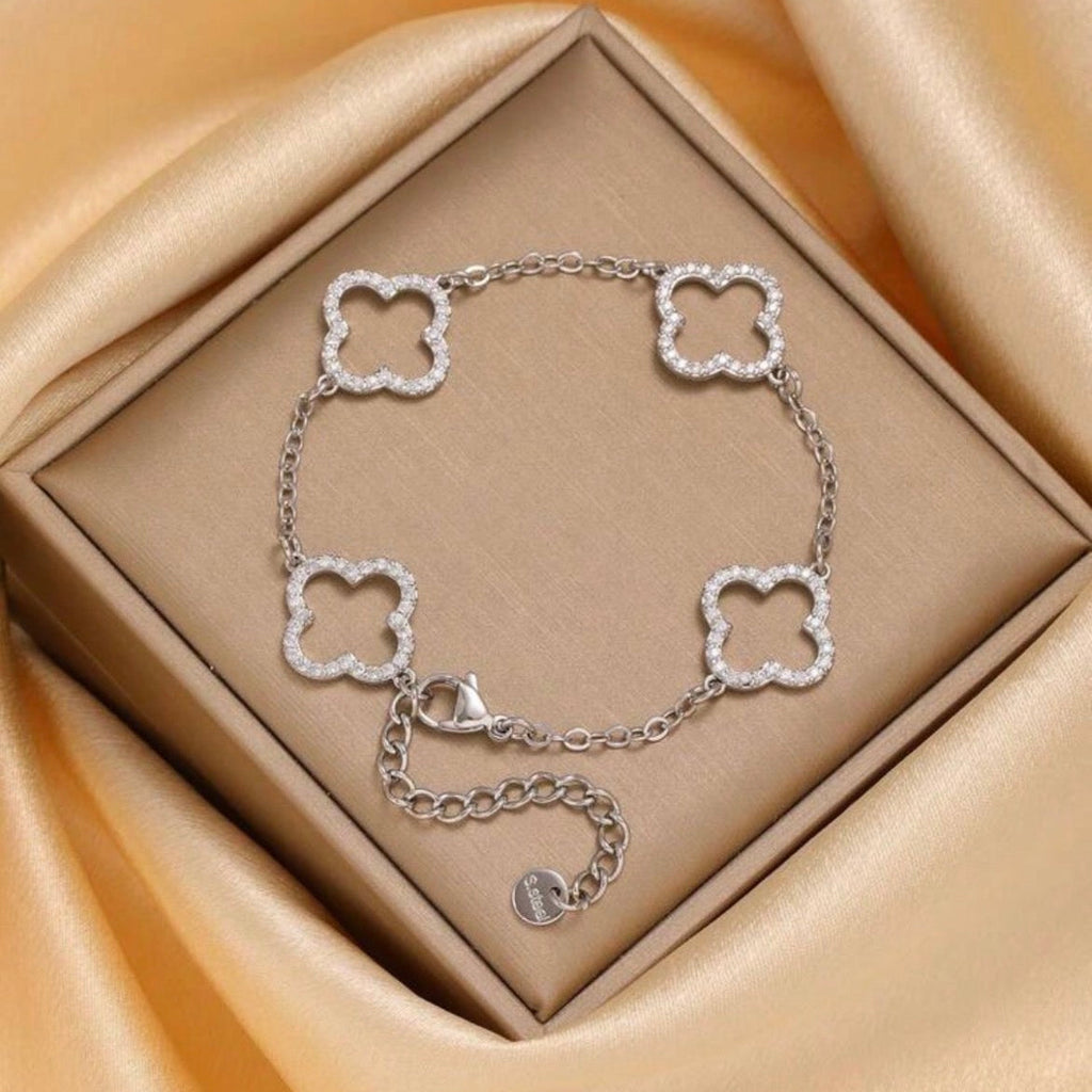 Diamond Clover Bracelet