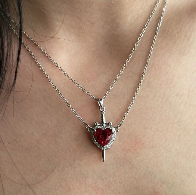 Crimson Vow Necklace Set