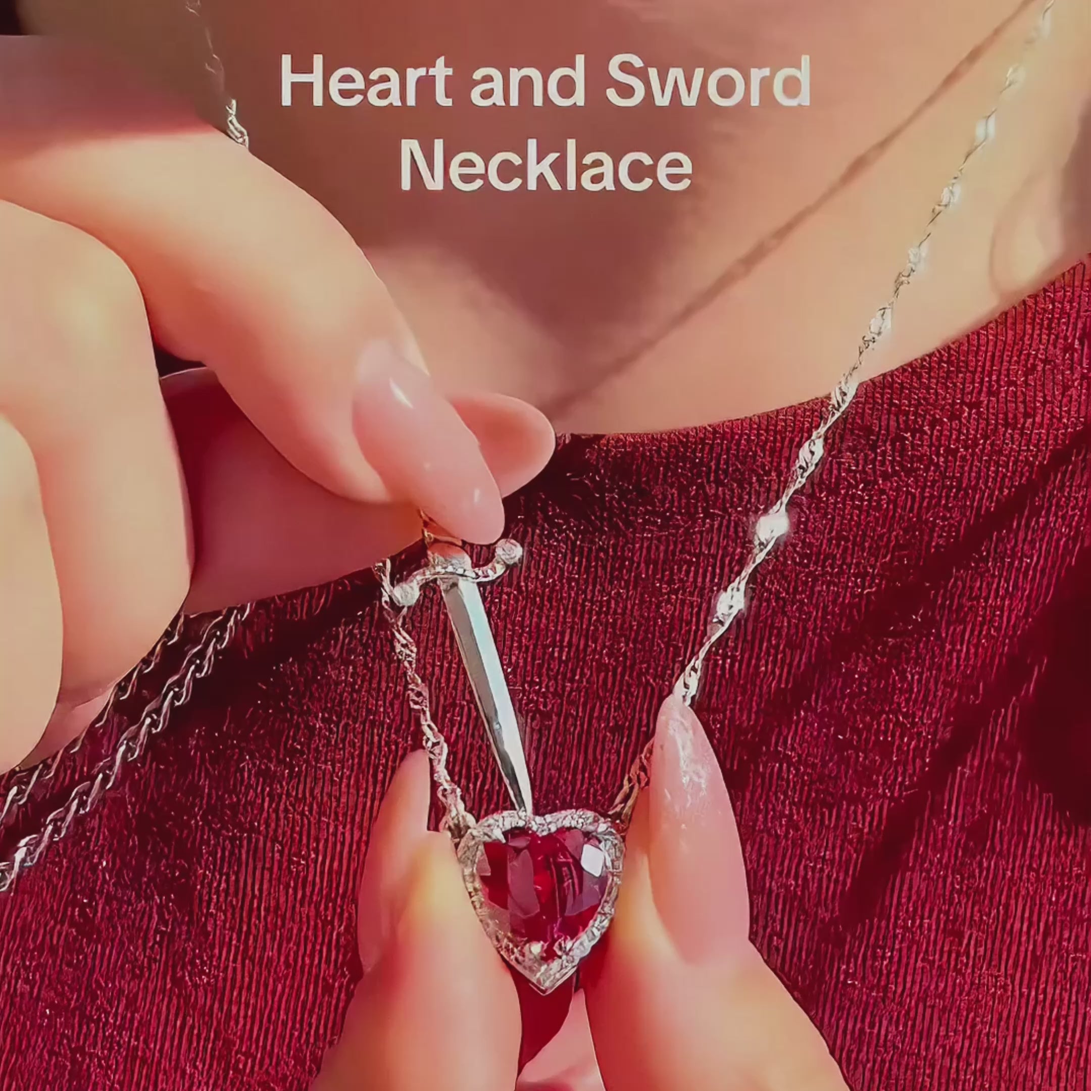 Crimson Vow Necklace Set